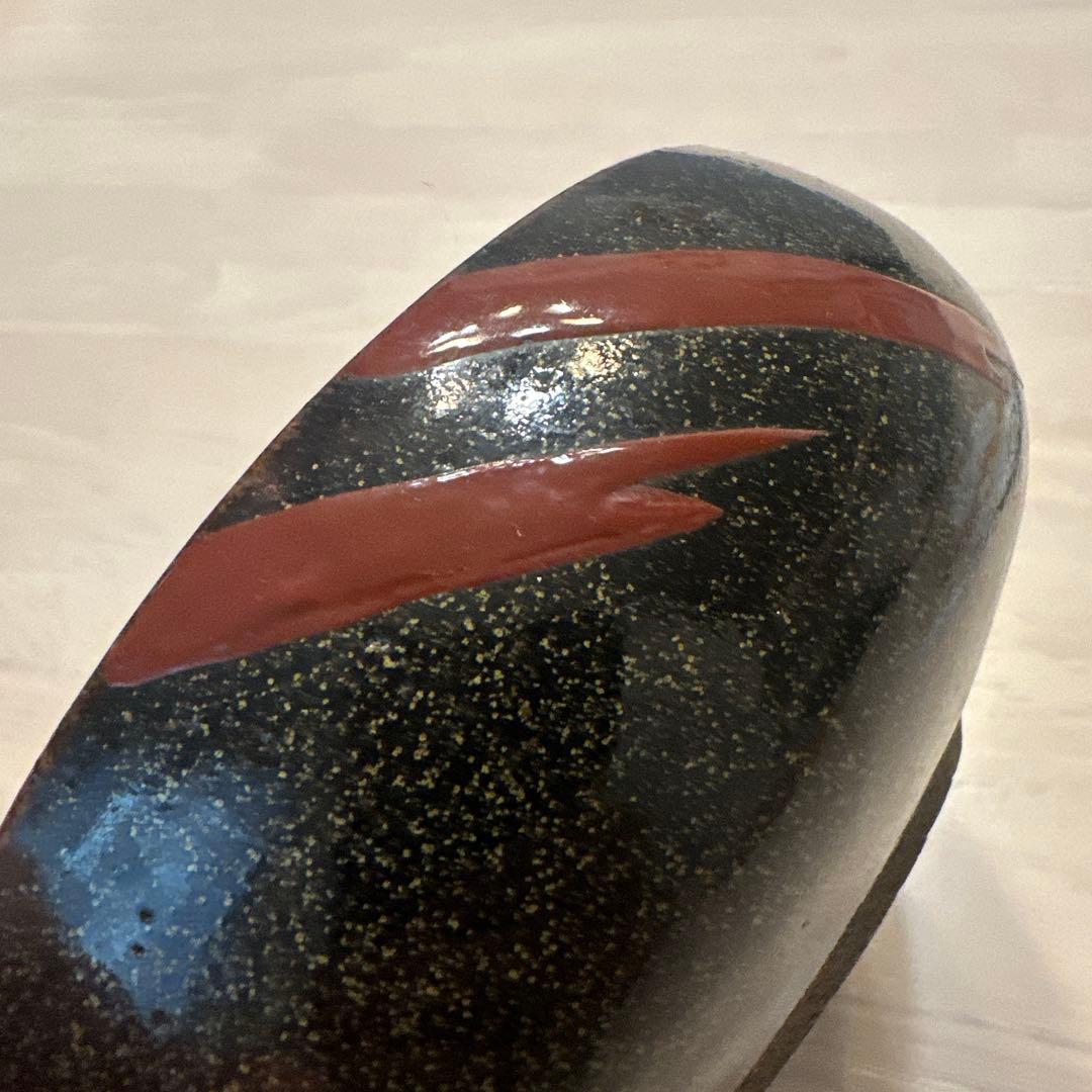 永乐，赤い葉模様の陶器茶碗