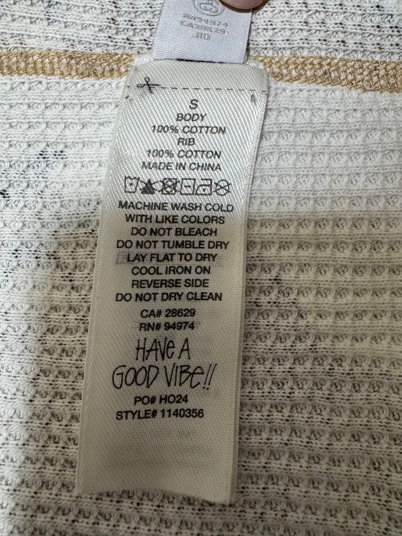 STUSSY ベーシック ストック 長袖 サーマル Unisex