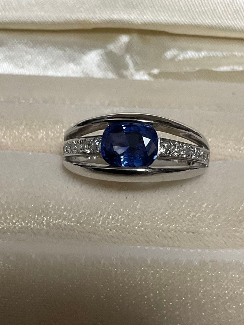 k18WG サファイアダイヤモンドリング とろ様用