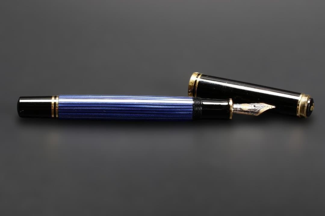 Pelikan M400 Blue Stripe 14C 585 ペリカン万年筆