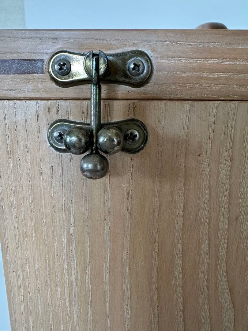 オーダー　コスメボックス　タモ×ウォールナッツ