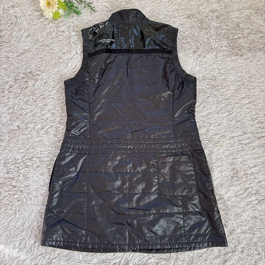 美品✨CASTELBAJAC ゴルフウェア ノースリーブワンピース 黒 44