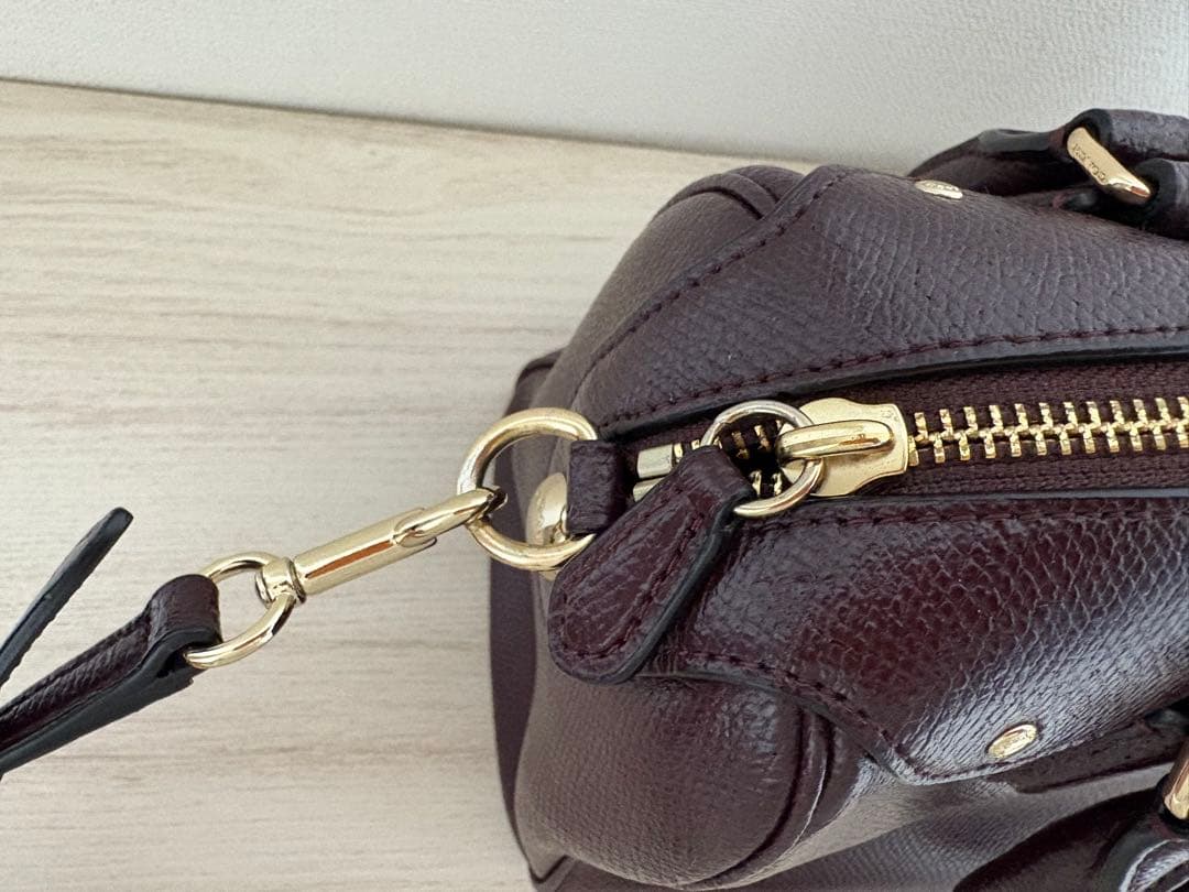 Coach バーガンディ ハンドバッグ ショルダーバッグ