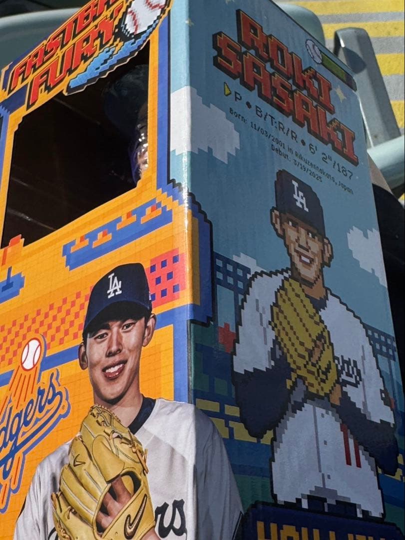 【ドジャースタジアム限定】8/4 限定 佐々木朗希　記念 ボブルヘッド