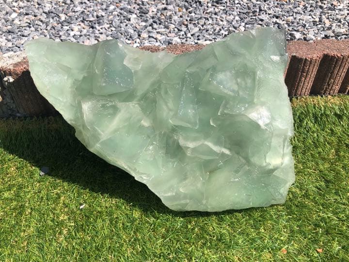 天然石 フローライト原石 台座付き