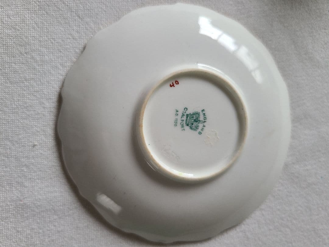 アンティーク英国名窯コルポート　デミタスカップ&ソーサー