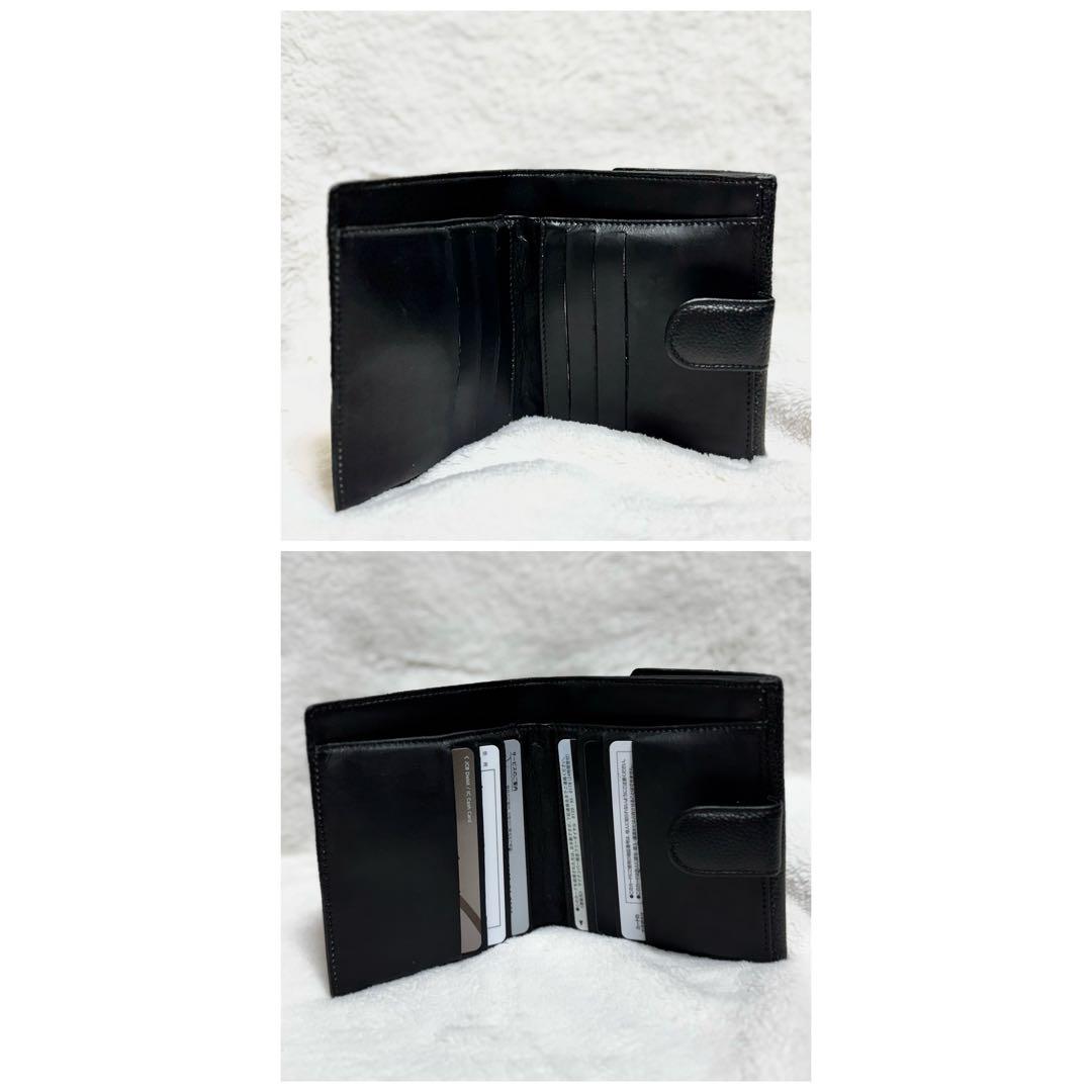 シャネルCHANEL 二つ折り財布　キャビアスキン　ゴールド金具　ココマーク