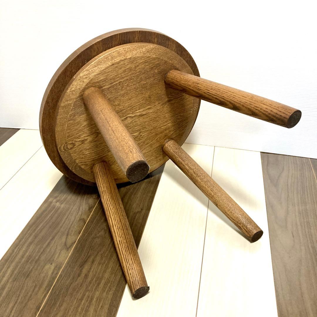 柳川家具 匠夢楽 たくみむら 360度回転 回転式丸椅子 チェア 座面40cm