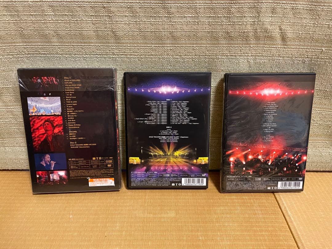 EXILE TAKAHIRO ライブDVD 3作品セット