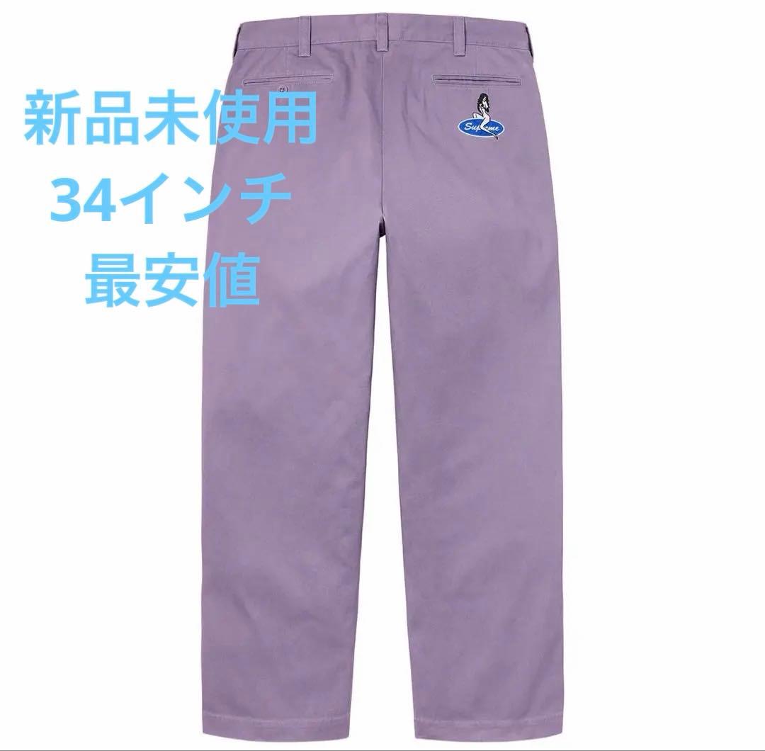 パンツ Supreme 23SS Chino Pant Dusty Purple 34