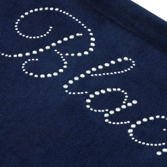 定価以下！ポップアップ限定★BLACKPINK ベロアロングパンツ（NAVY）M