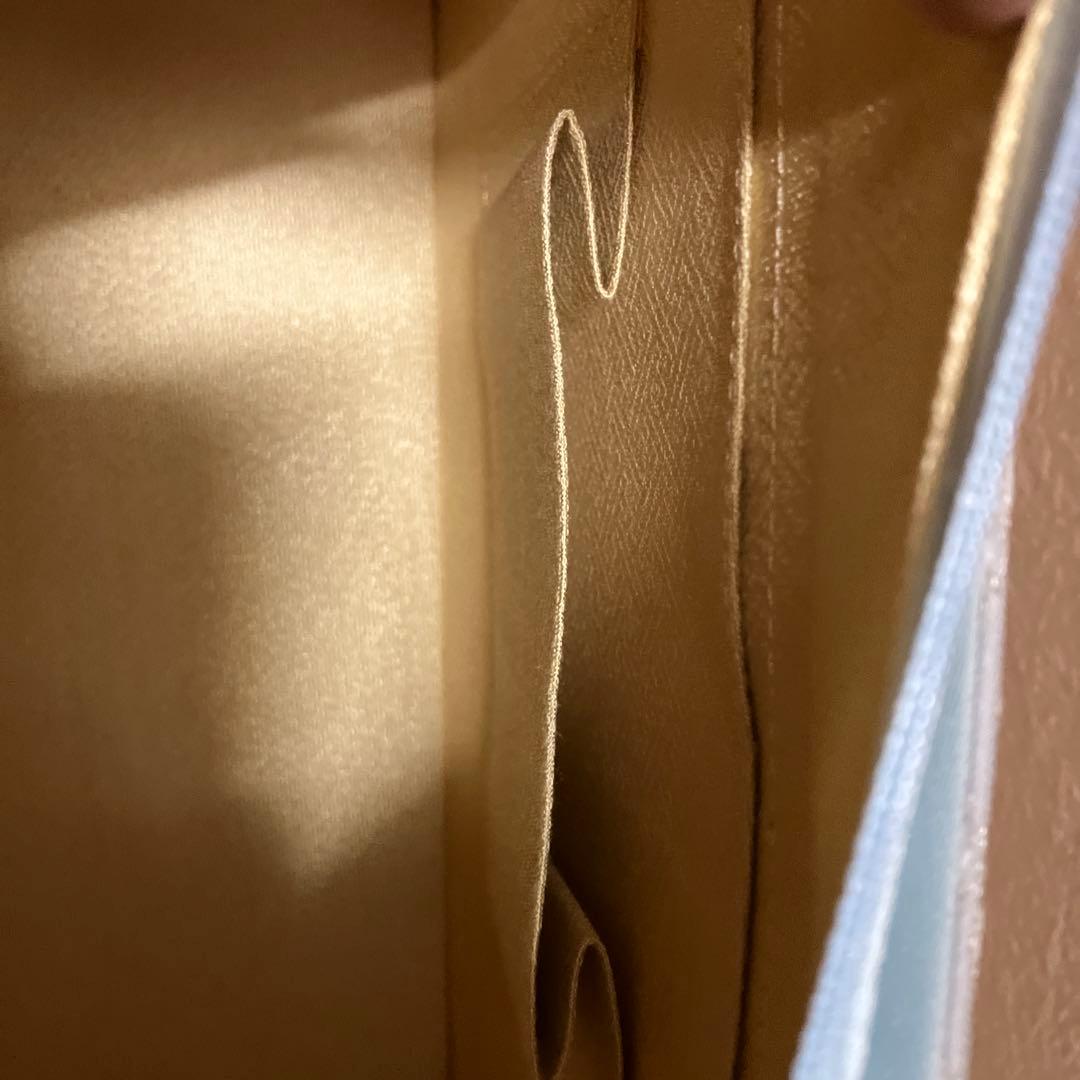 和装用バッグ 花柄ホワイト×水色