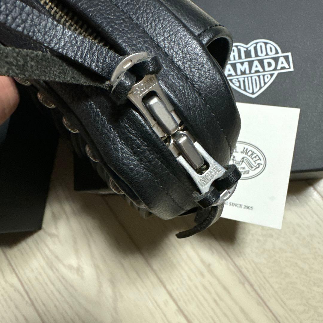 TATTOO STUDIO YAMADA ポーチ　レザー　バイカー