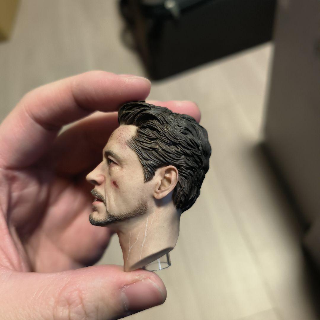 トニー アイアムアイアンマン カスタムヘッド フィギュアヘッド