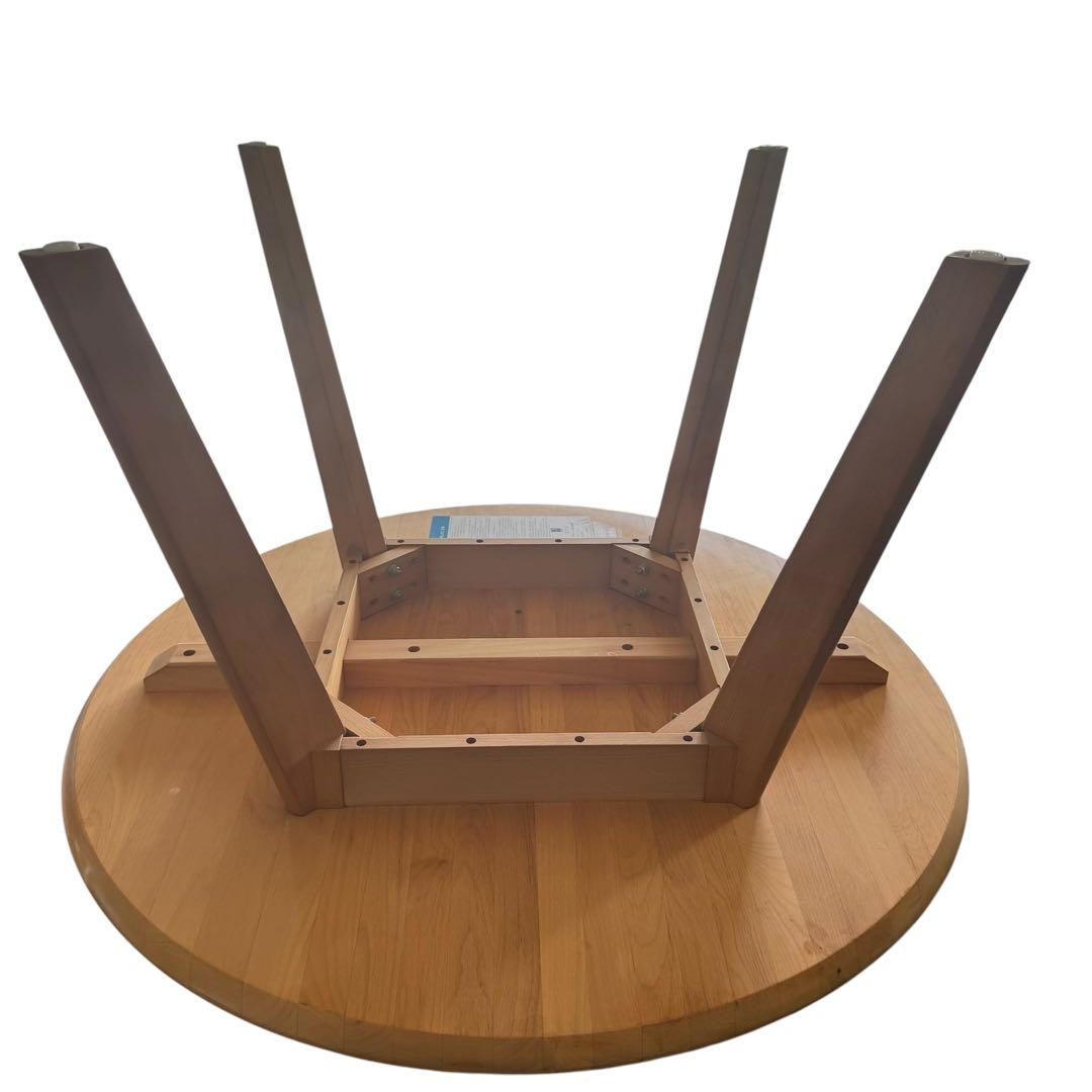 HR826 柏木工 ダイニングテーブル 古い丸テーブル　ラウンドテーブル