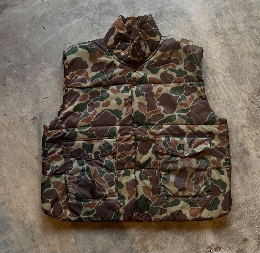 トップス 1990s \"camo reversible down vest\"