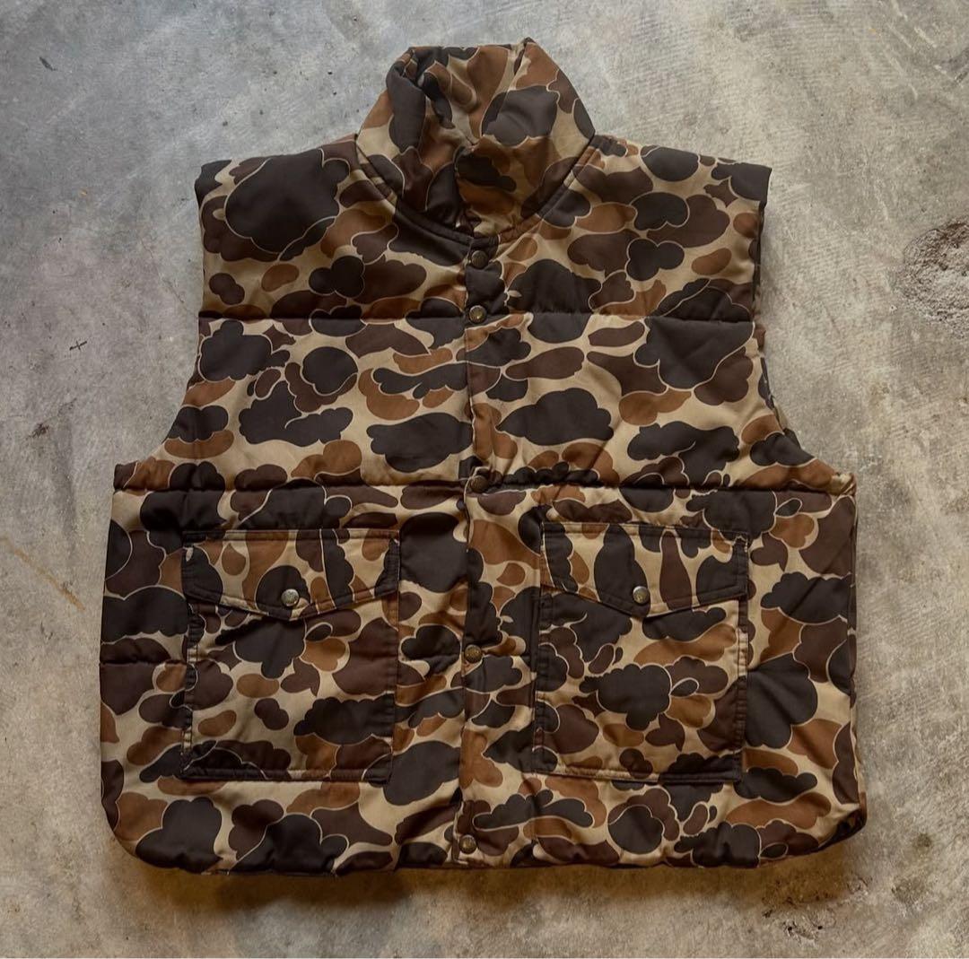 トップス 1990s \"camo reversible down vest\"