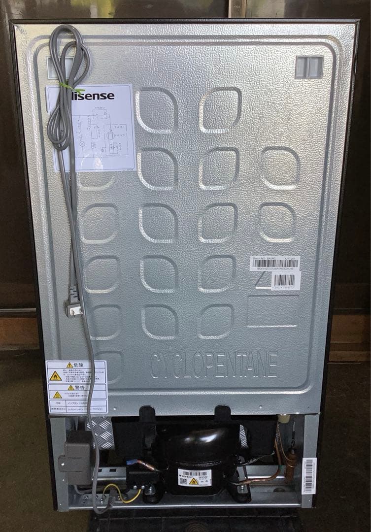 【高年式】2ドア冷蔵庫 ハイセンス HR-K91HB 87L 2023年製 黒