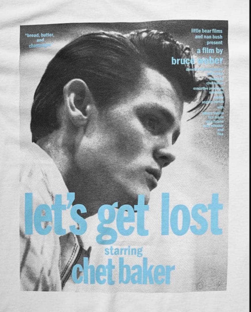 Chet Baker Let's Get Lost Tシャツ M ホワイト