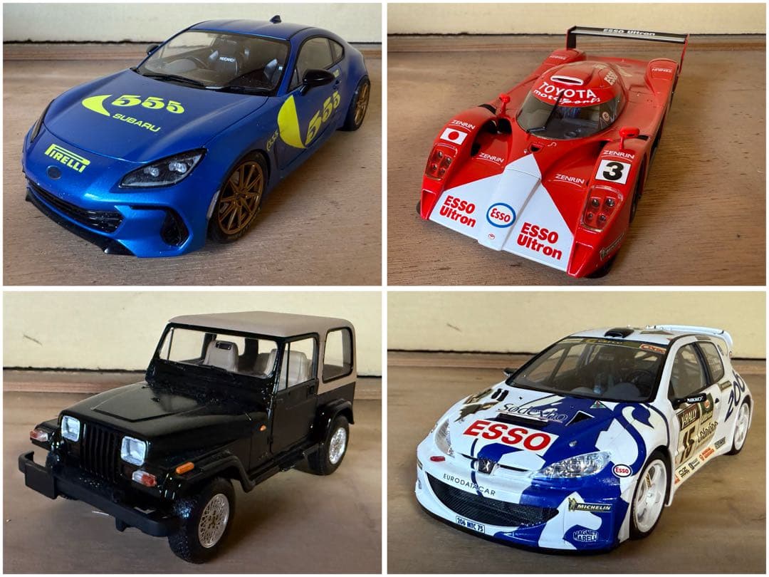 【O-1956】タミヤ 車 プラモデル 4個セット ジャンク パーツ取り