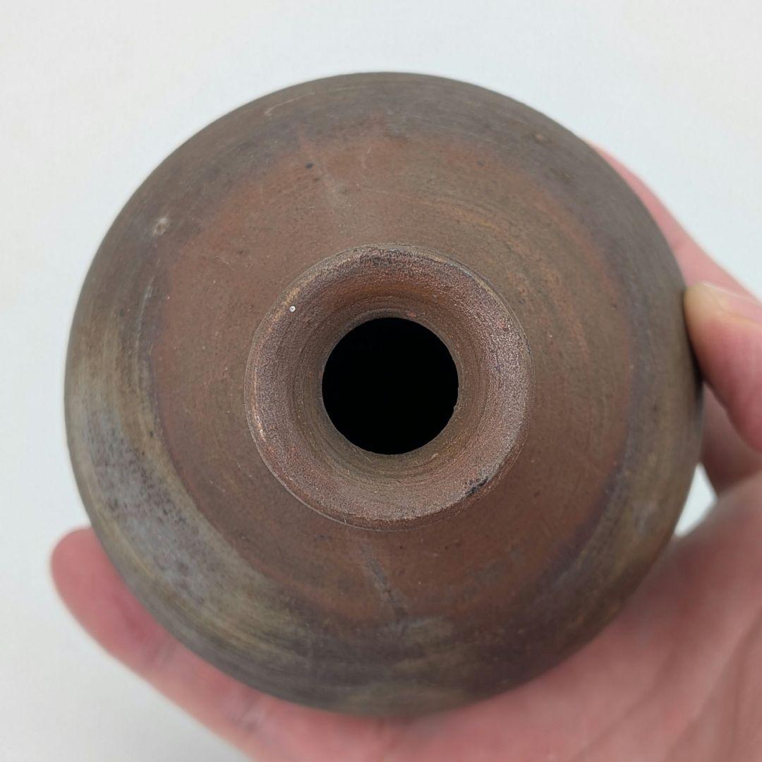 岡山県重要無形文化財 四代松田華山 備前焼 徳利 共箱共布栞 とっくり 酒器