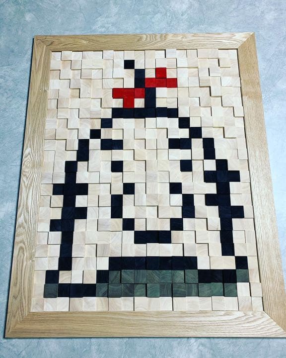 好きなスーファミキャラを30mm×30mmの木で作りあげます！