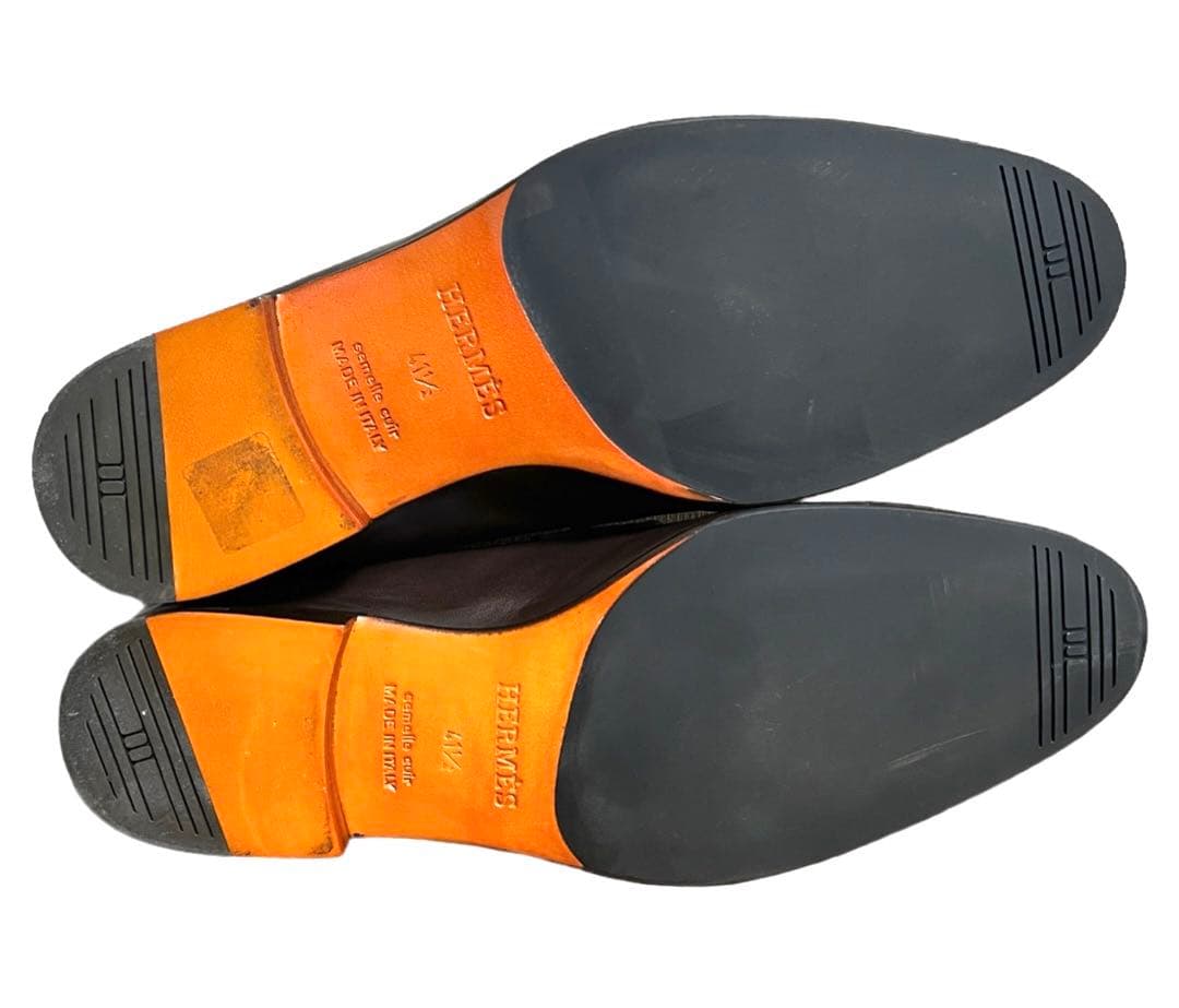 未使用　エルメス モカシン パリ　ブラウン サイズ41 1\2 伝統の定番モデル