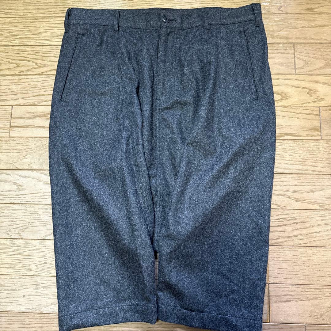 COMME des GARCONS ウールサルエルパンツ グレー Lサイズ