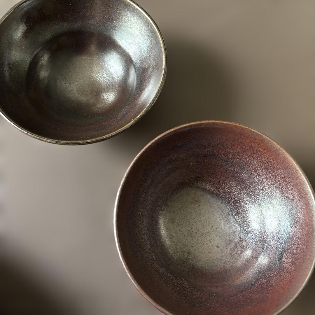 高取雪山作抹茶碗2碗