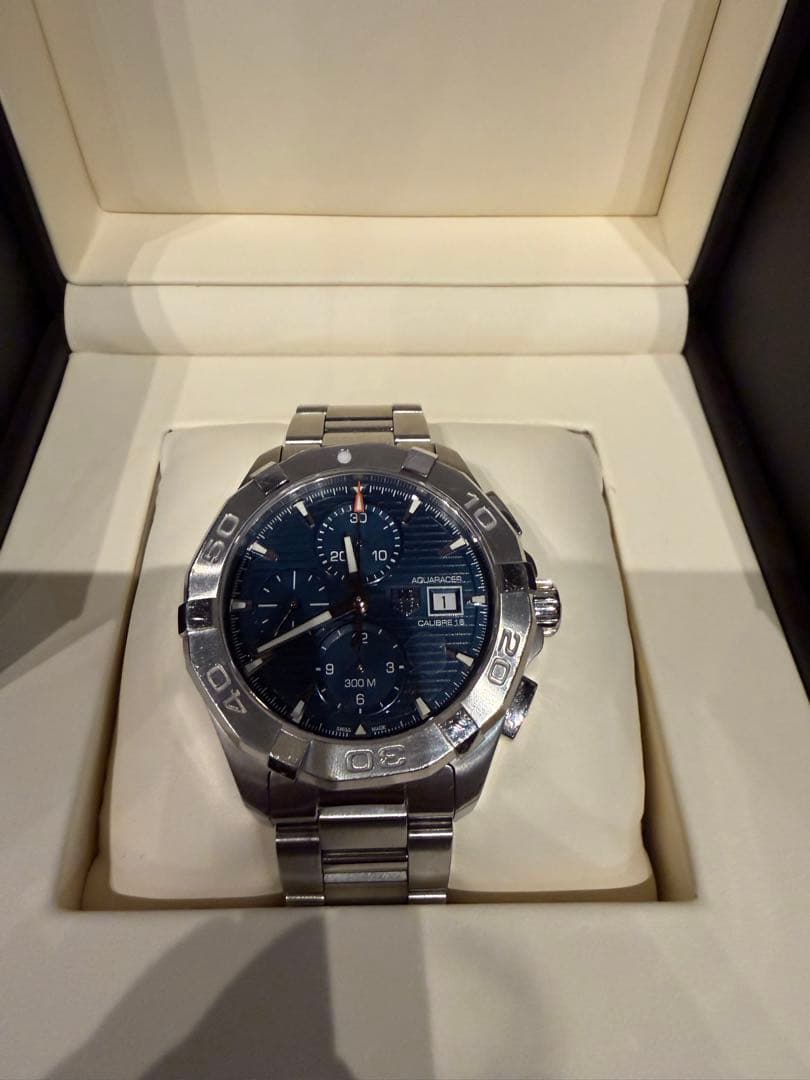O*o様 タグホイヤー アクアレーサー クロノグラフ 自動巻 メンズ 腕時計 箱