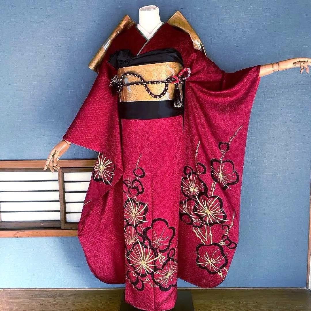 振袖フルセット　高身長　総絞り　金刺繍　成人式振袖　振袖　裄丈70