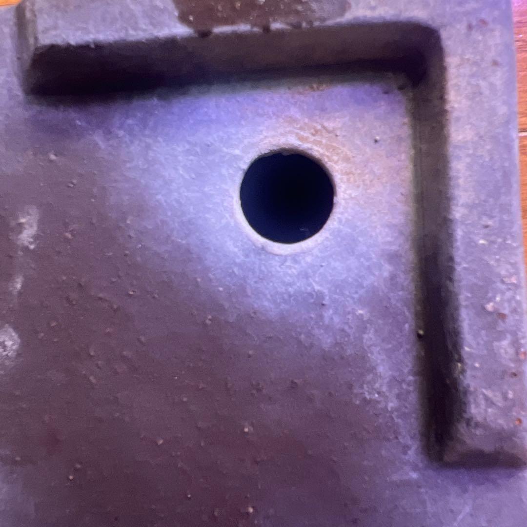 盆栽鉢 紫砂 紫泥 陶器 志那鉢、中国鉢 コレクション 骨董品 落款あり 中鉢