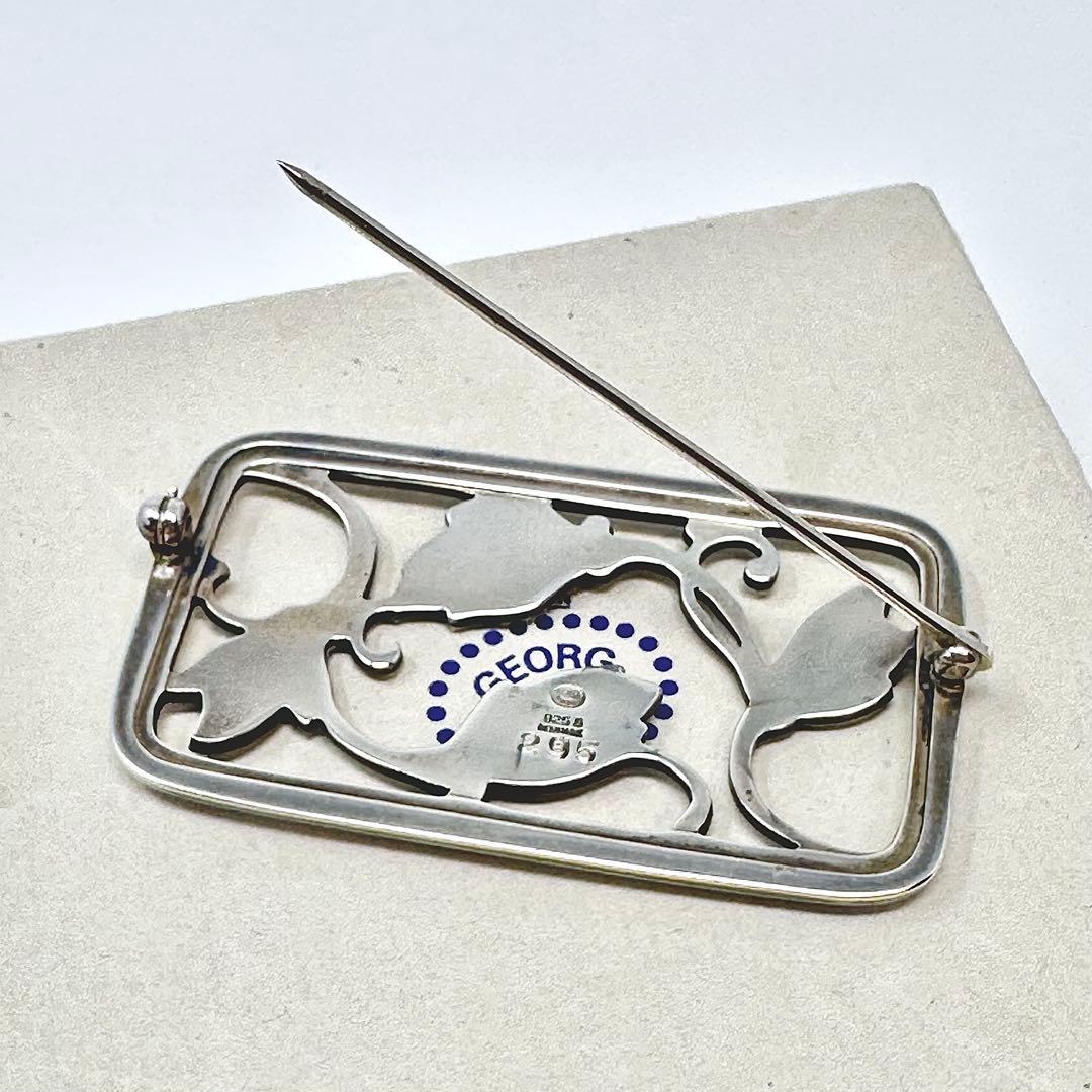   295 シルバー　ブローチ　フラワー　925