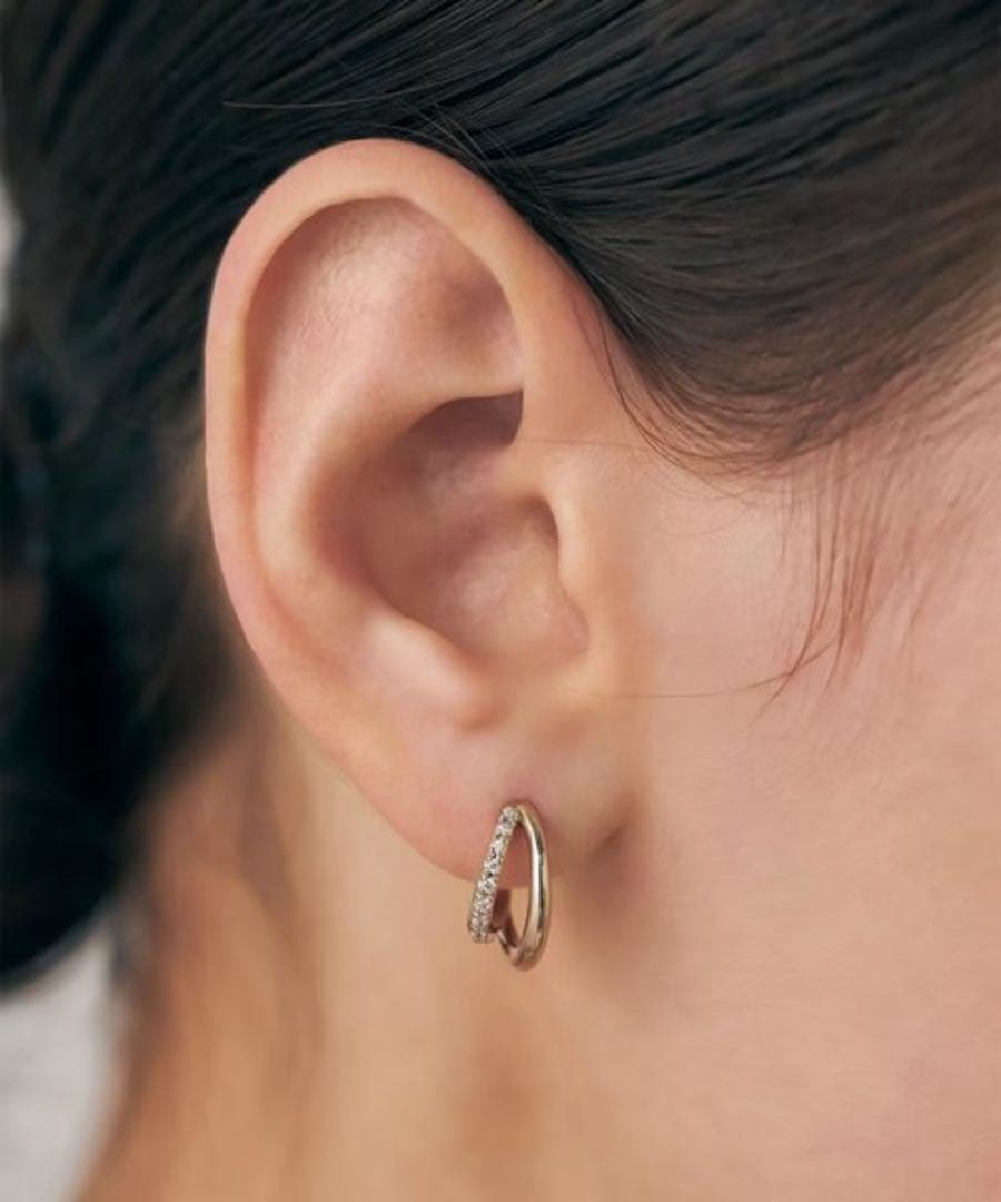 【新品未使用】ete ビジュー ハグピアス