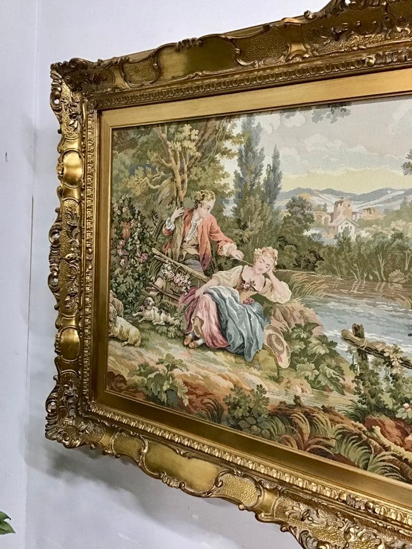 Yuta☆管347☆イタリア製☆アンティーク☆ゴブラン織☆超大型☆絵画