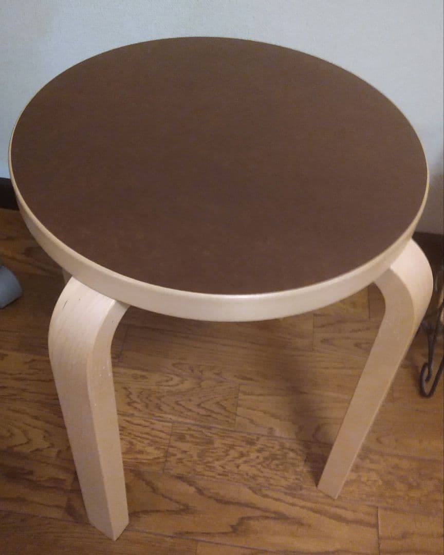 無印良品 artek E60 スツール 4本脚 ブラウン