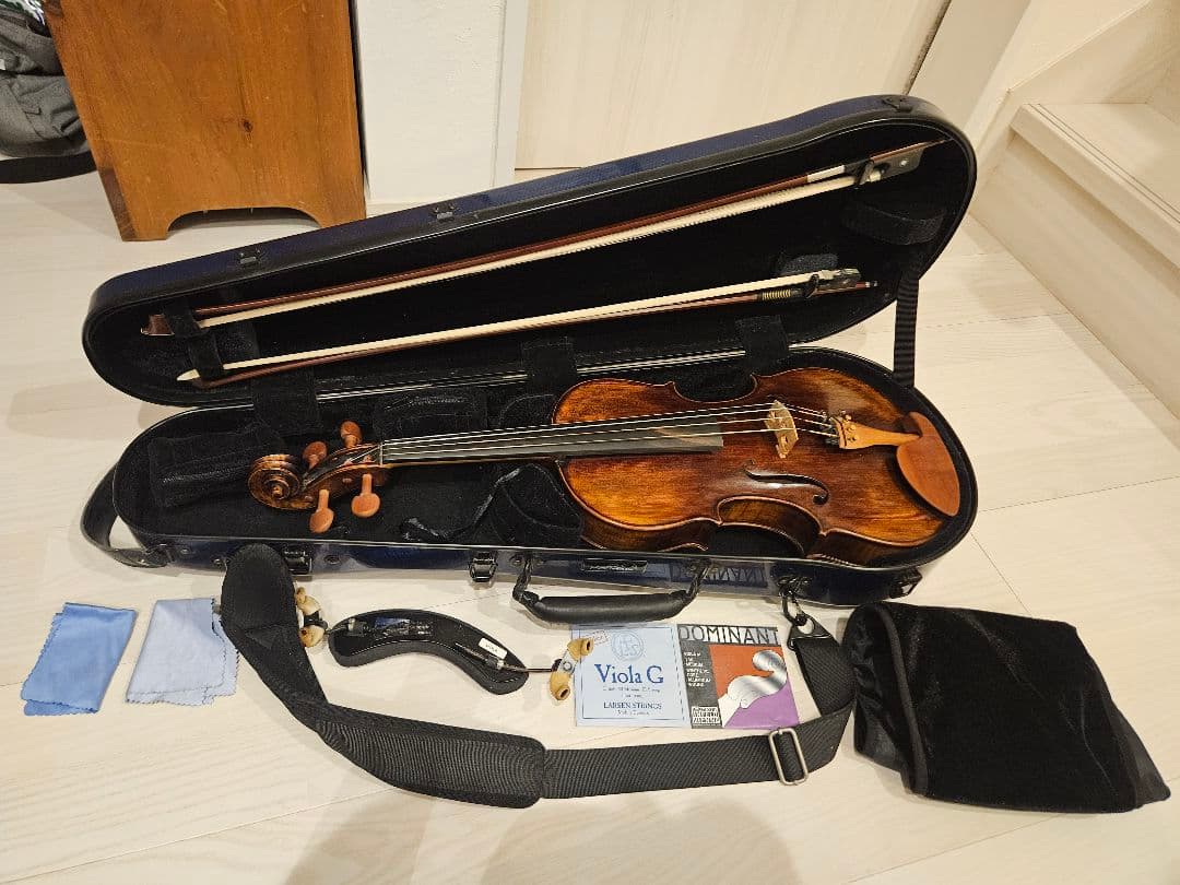 Liuxi工房 ビオラ、 カーボンマックケース、弓、肩当て付き