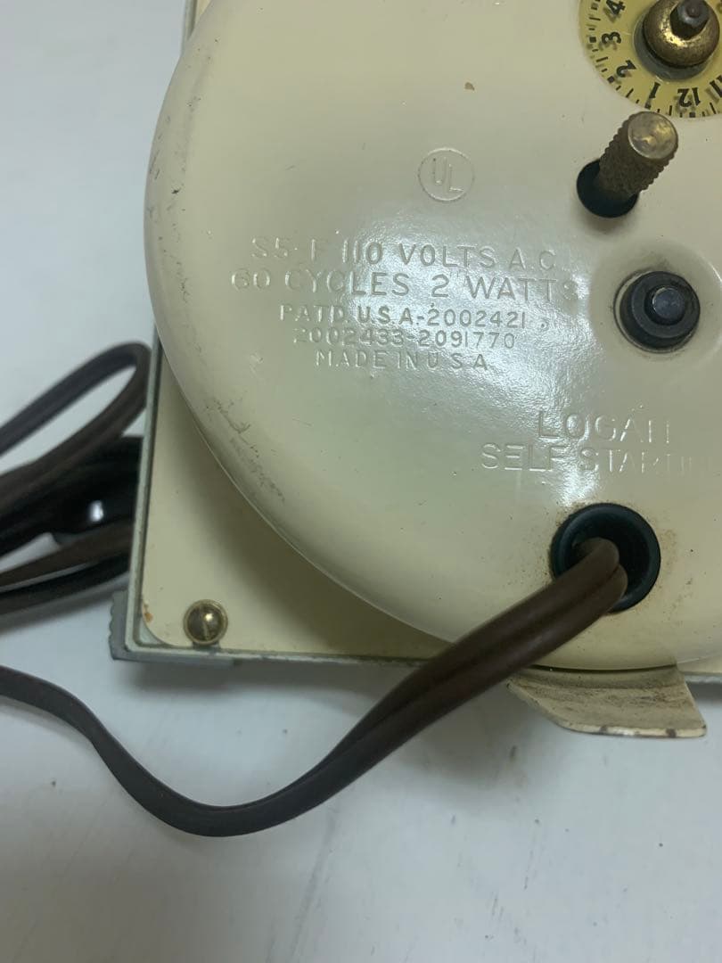 40's westclox loganS5-F 目覚まし時計USA製 動作確認済