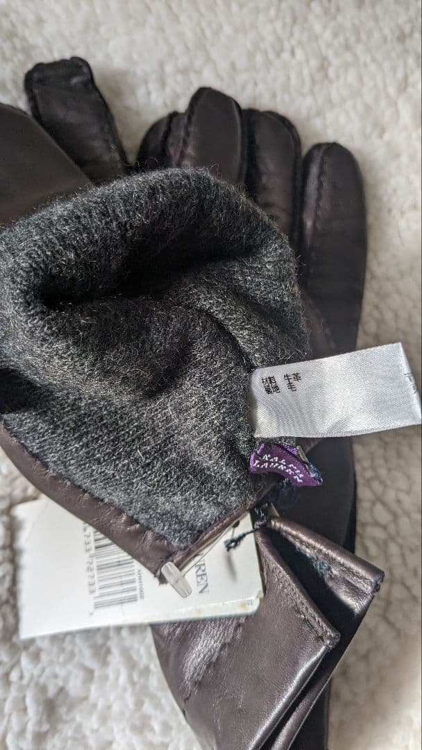ラルフ・ローレンラム皮手袋 リンです