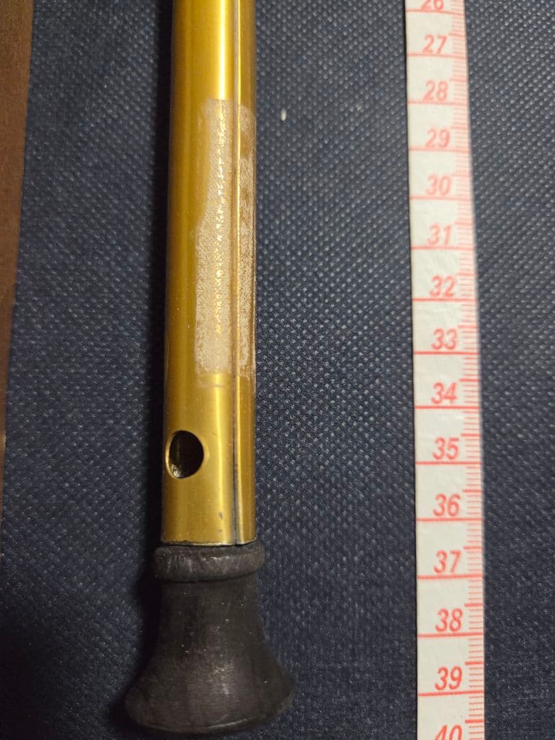 時代物 神風印行進横笛 金色 元箱付き