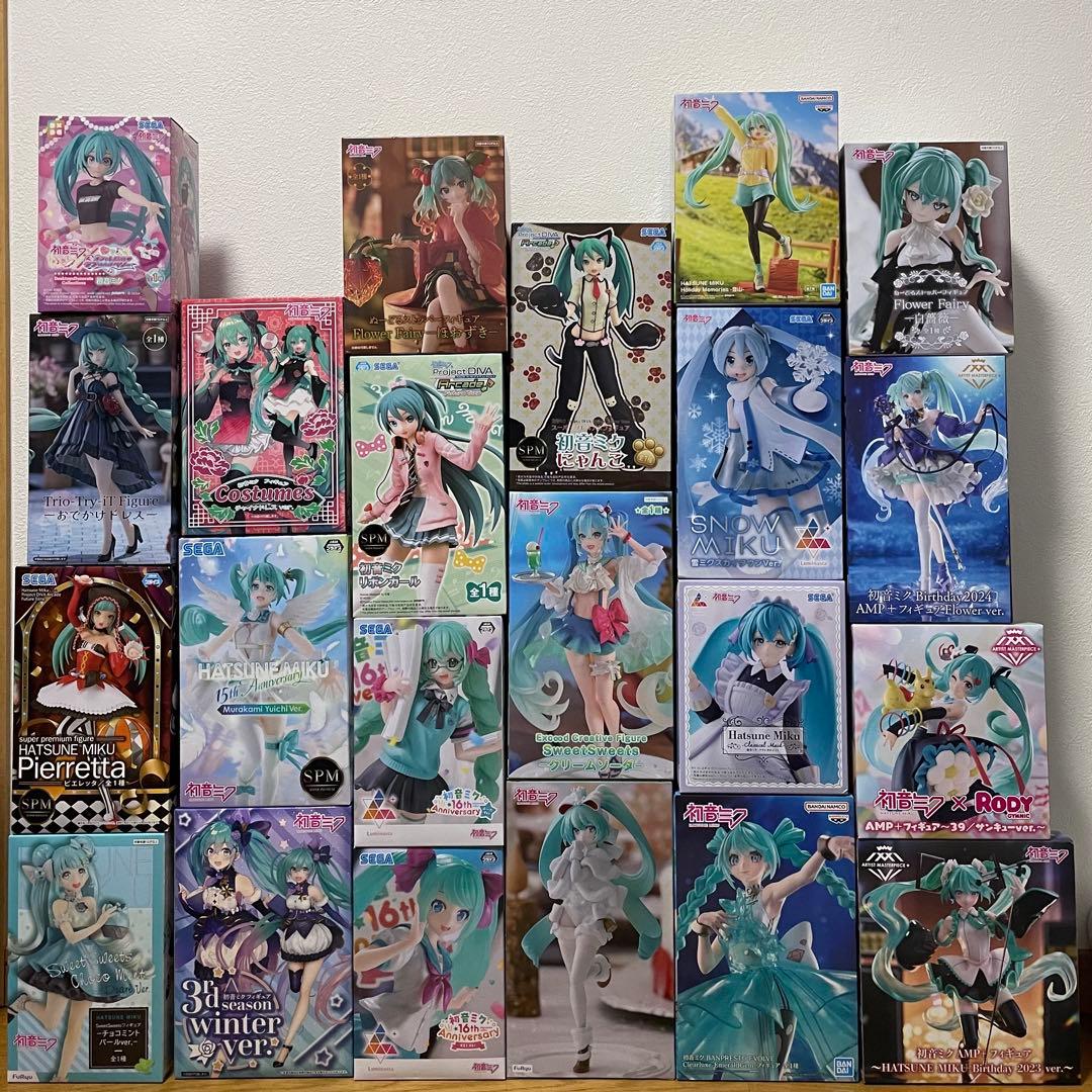 初音ミク　プライズフィギュア　まとめ売り　22点セット
