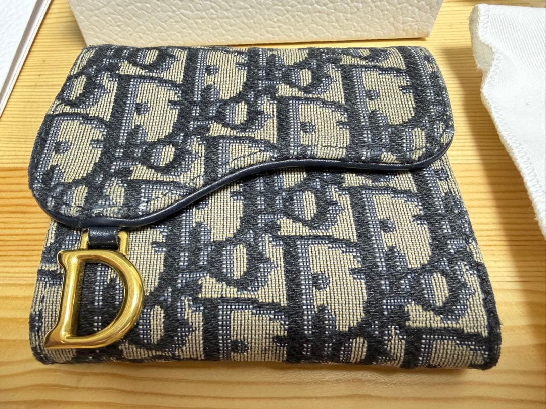 Saddle Lotus ウォレット　ディオール オブリーク ジャカード