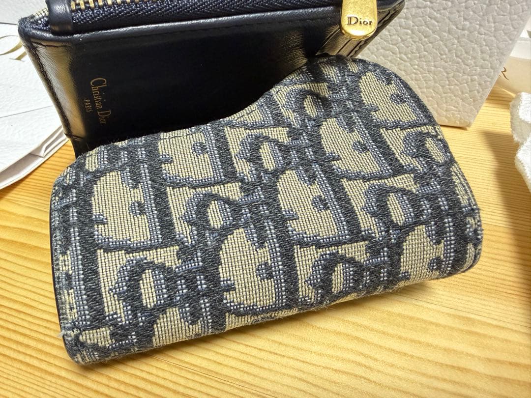 Saddle Lotus ウォレット　ディオール オブリーク ジャカード