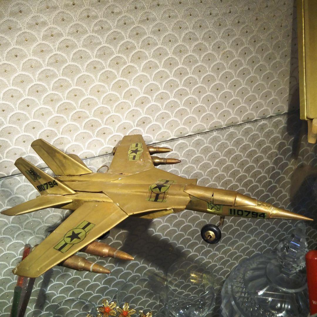 №戦争館　飛行機　アンティーク　真鍮製　骨董品　ヴィンテージ　珍品