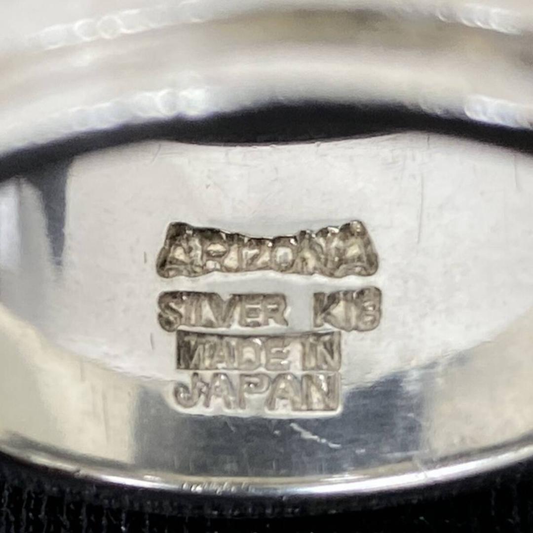 ARIZONA FREEDOM K18頭金イーグル シルバー 唐草リング 24号