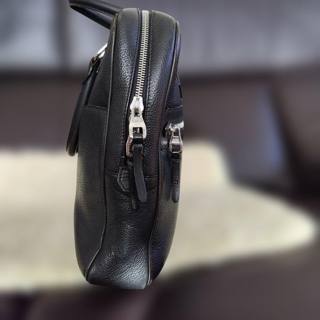 dunhill 黒 レザー ビジネスバッグ