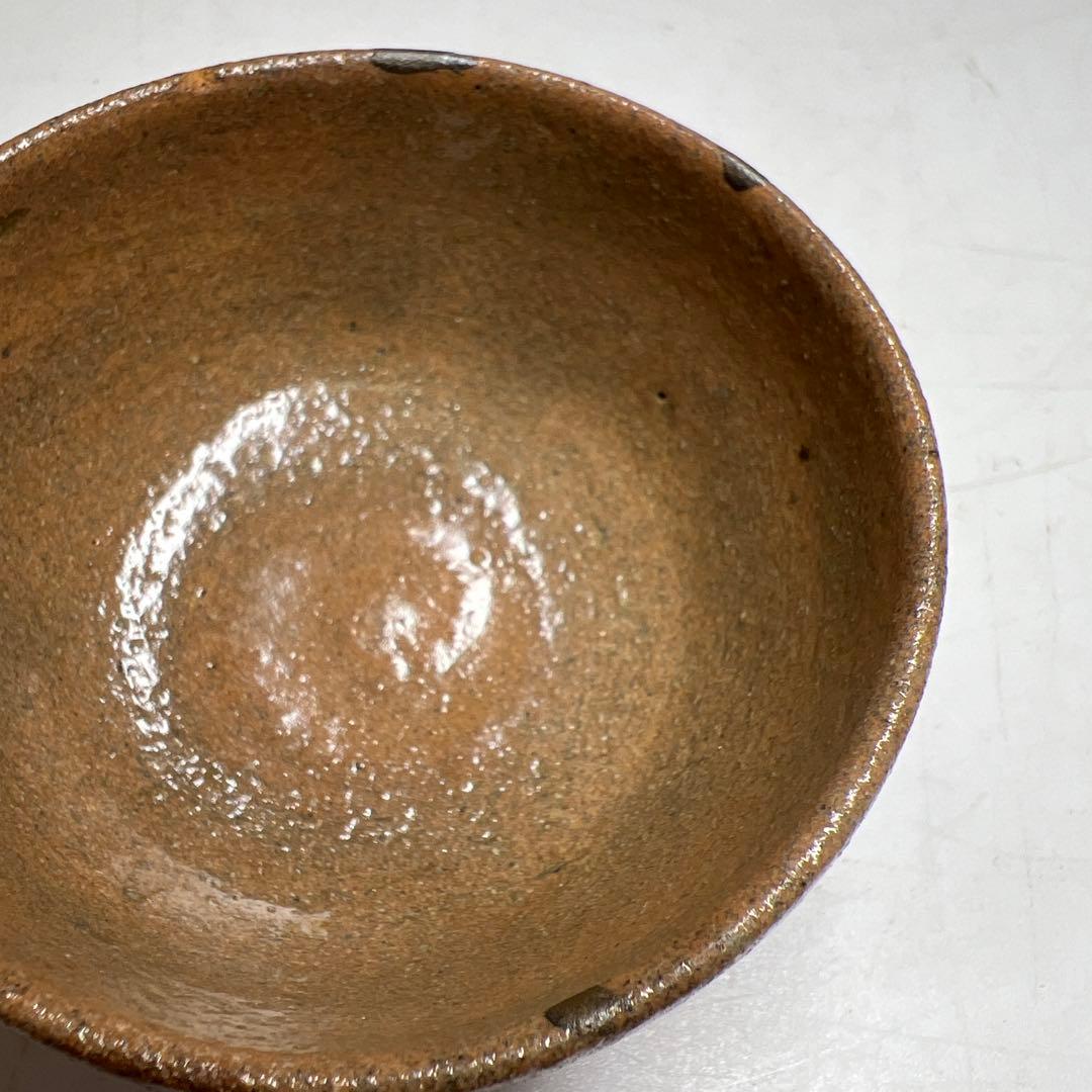 江戸初期　古唐津ぐい呑　口径約6.7㎝　東Y8-0113③