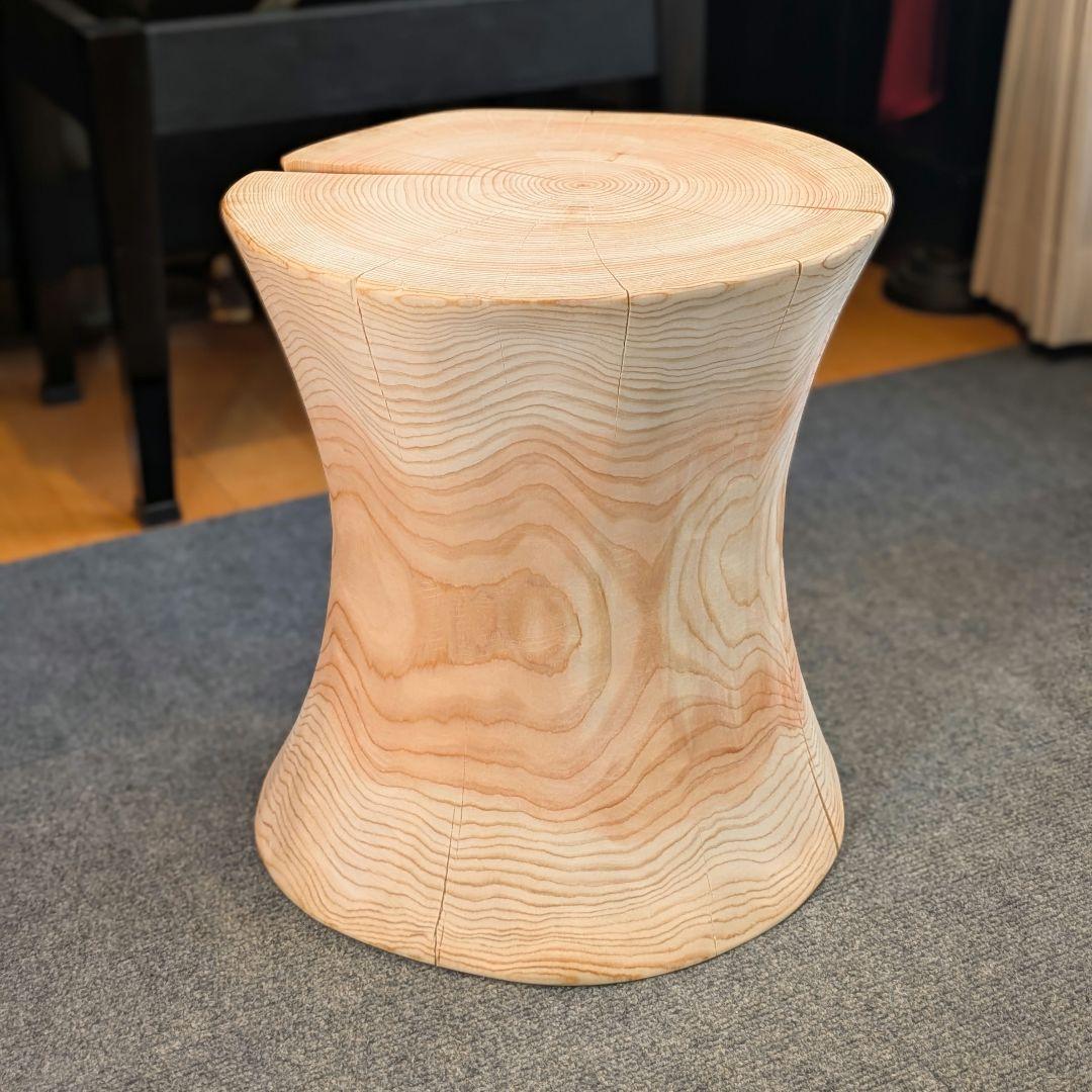 outdoorman　檜③　丸太　椅子　スツール　テーブル　高さ約40㎝