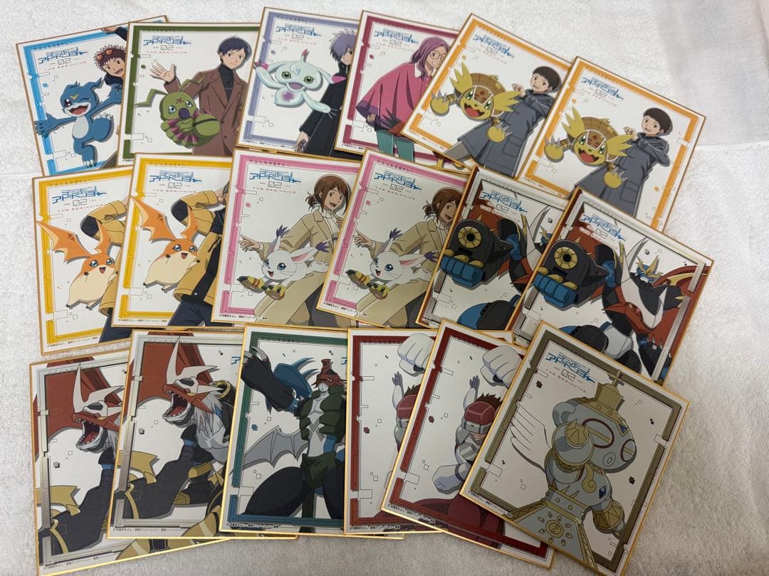 デジモン　THE BEGINING 色紙　16枚セット