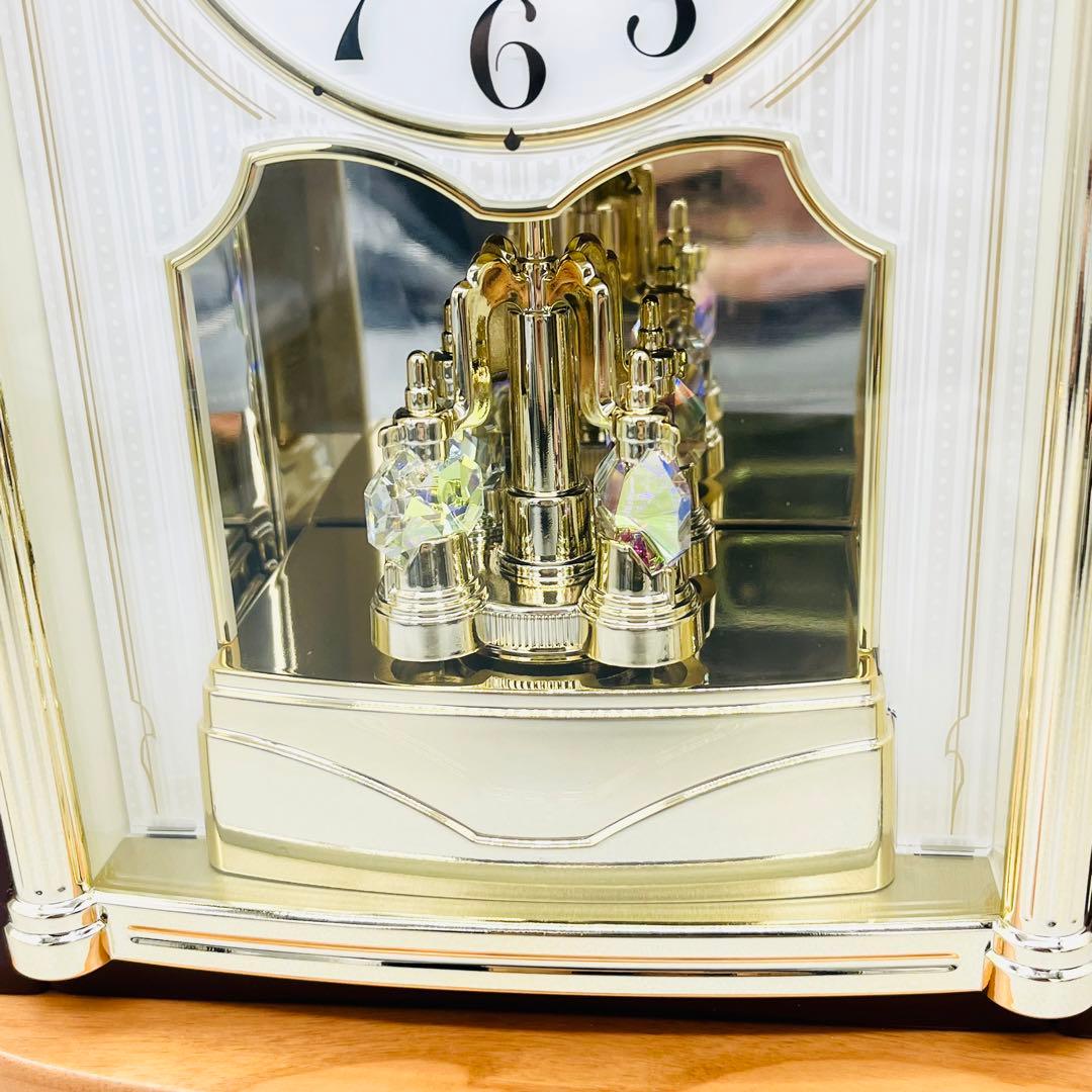 ［高級］SEIKO CLOCK EMBLEM 置き時計　HW595B 象嵌